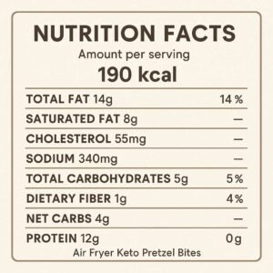 Air Fryer Keto Pretzel Bites