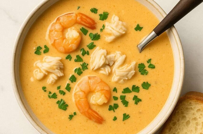 The Creamiest Crab and Shrimp Seafood Bisque You’ll Ever Taste