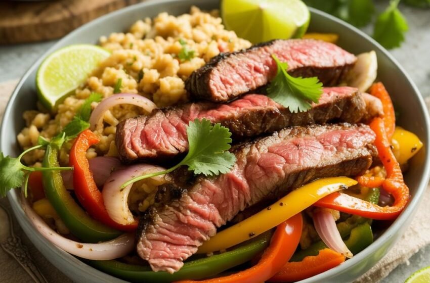 High Protein Steak Fajita Bowl – Low-Carb Simplified