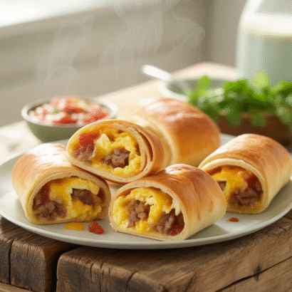 Sausage Egg Breakfast Roll-Ups – A 10-Minute Breakfast That Changes Everything!