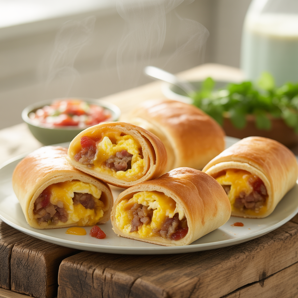 Sausage Egg Breakfast Roll-Ups – A 10-Minute Breakfast That Changes Everything!