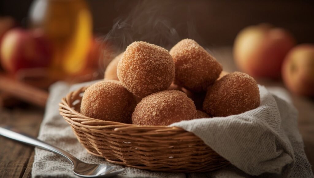 Apple Cider Donut Holes (Baked & Refined Sugar-Free)