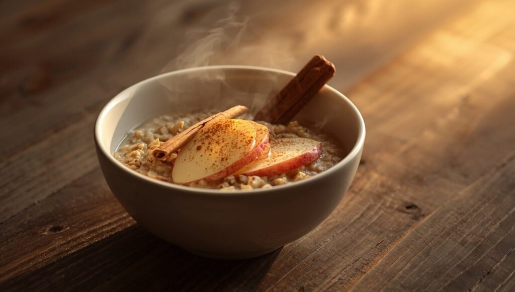 Cinnamon Apple Oatmeal (Vegan & Cozy)
