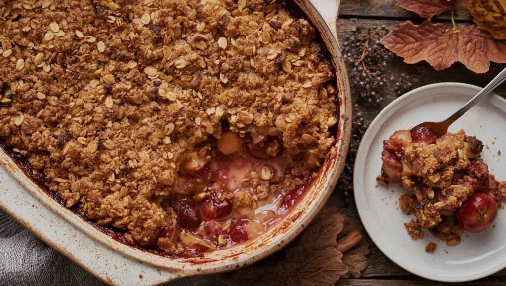 Cranberry-Apple Oat Crisp (Refined Sugar-Free)