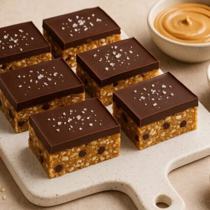 Creamy No-Bake Peanut Butter Vegan Protein Bars