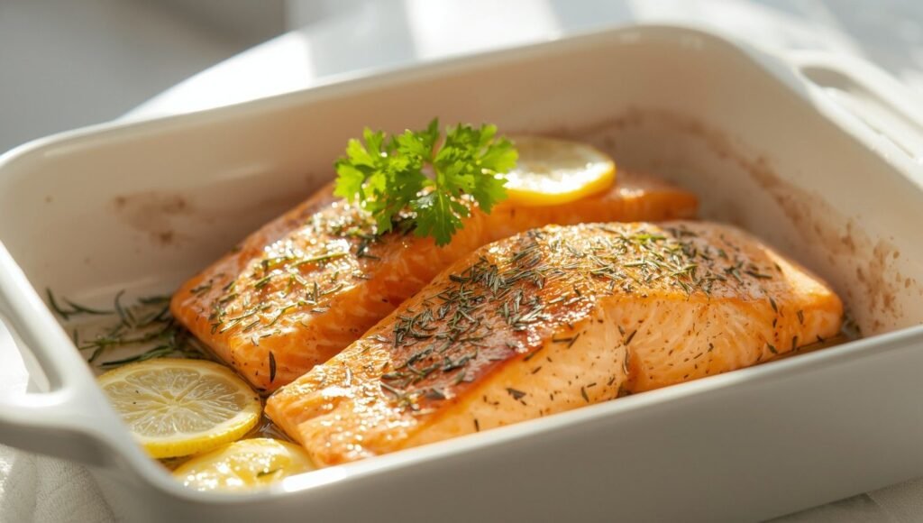 Garlic & Herb Baked Salmon (Protein-Packed Main)