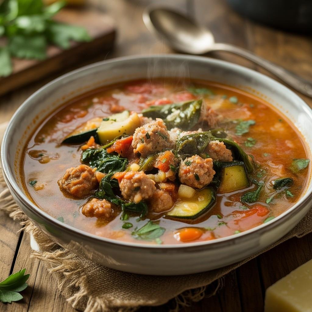 High-Protein-Creamy-Italian-Sausage-Vegetable-Soup