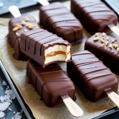 Keto Chocolate-Dipped Ice Cream Bars