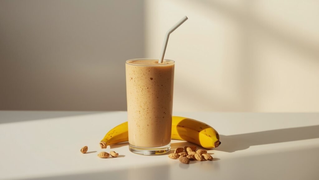 Peanut Butter Protein Smoothie (Quick & Filling)