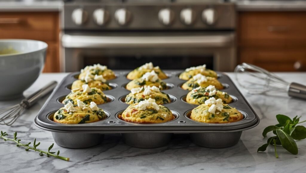 Spinach & Feta Egg Muffins (Low-Carb Meal Prep)