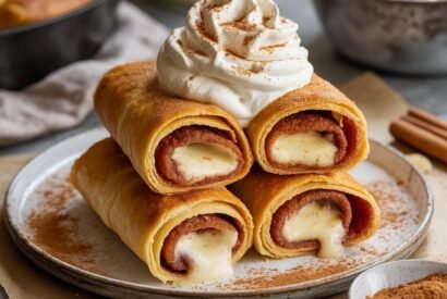 Thumbnail for These Crispy Keto Cinnamon Cream Cheese Roll Ups Are Pure Sweet Perfection