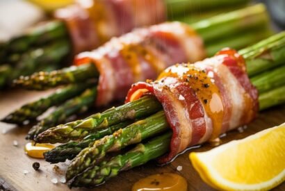Thumbnail for Ultimate Honey-Mustard Bacon-Wrapped Asparagus Bundles (Crunchy, Tangy & Easy)