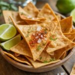 crispy low-carb almond flour tortilla chips