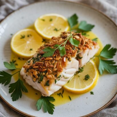 High-Protein Crispy Lemon-Thyme Snapper