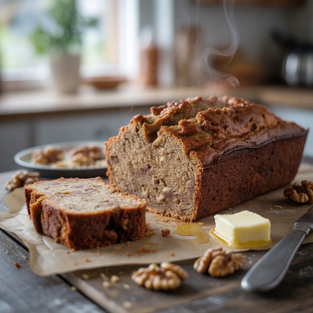 low-carb banana-nut loaf