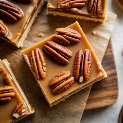 Buttery Maple-Caramel Pecan Bars