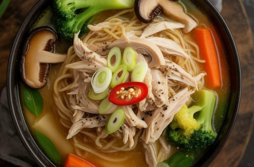 miso chicken noodle soup
