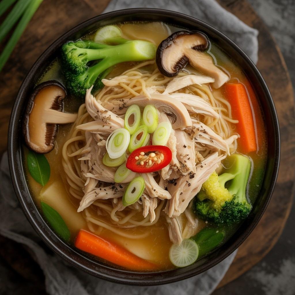 miso chicken noodle soup
