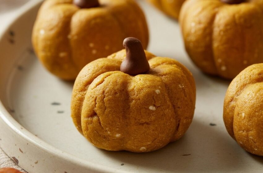 Pumpkin Energy Bites That Look Like Pumpkins
