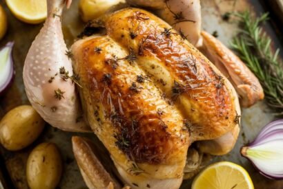 Thumbnail for Herb-Butter Spatchcock Chicken with Lemon & Thyme