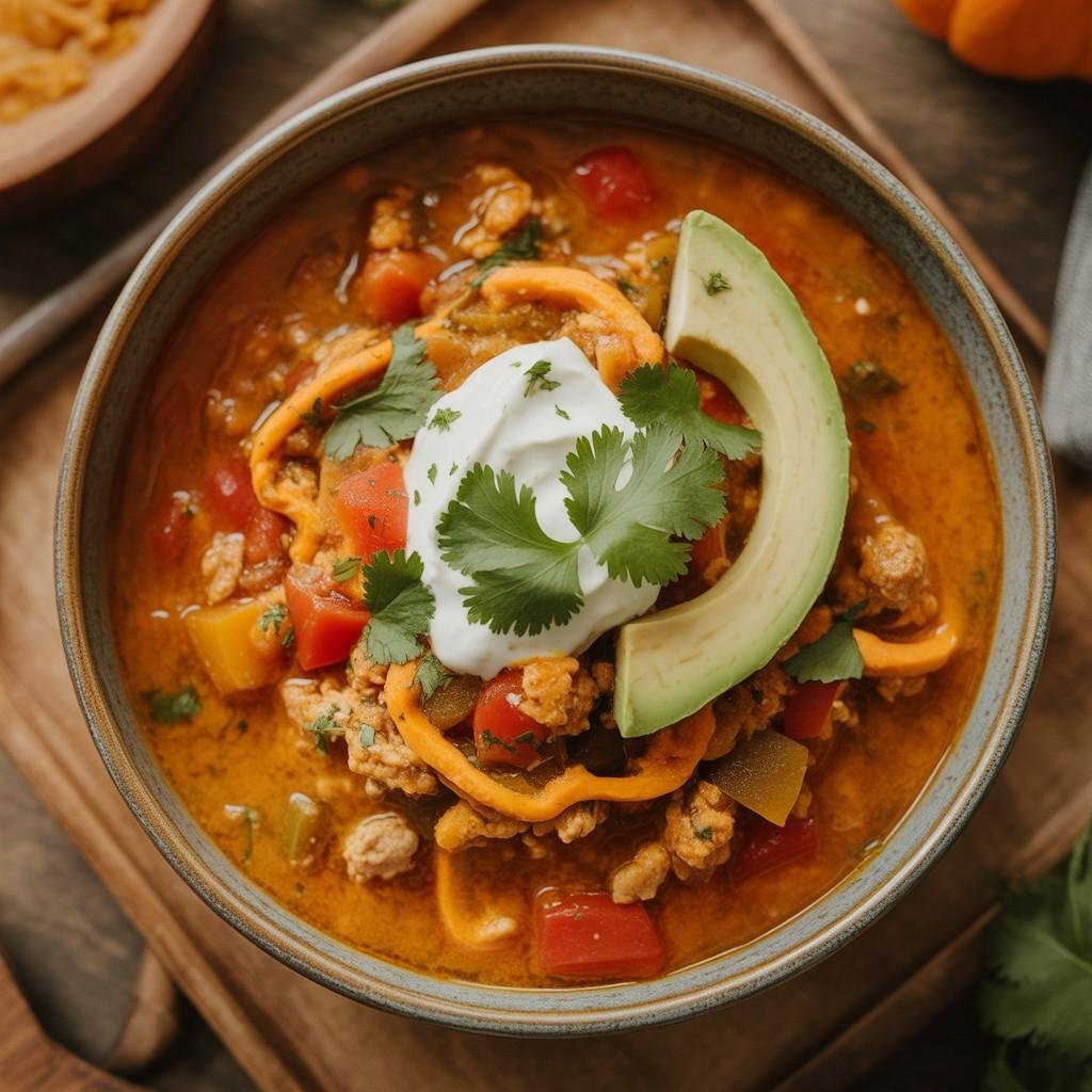 Pumpkin Turkey Chili with Autumn Spice