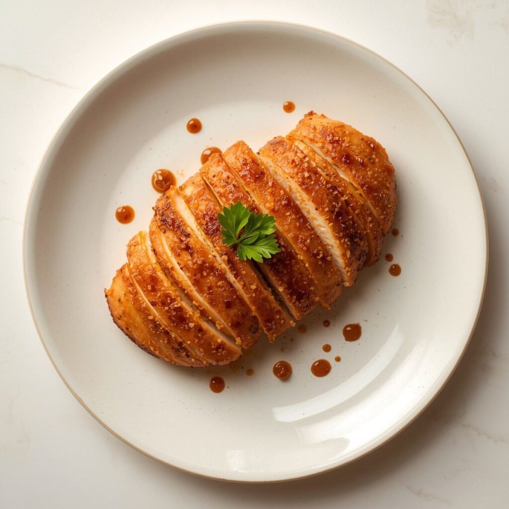 A crispy air fryer chicken breast