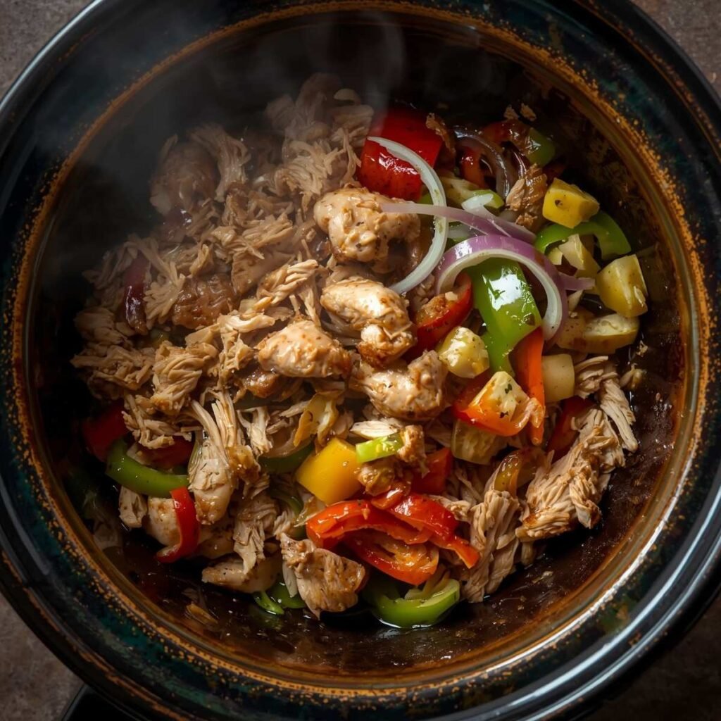 Crockpot Chicken Fajitas
