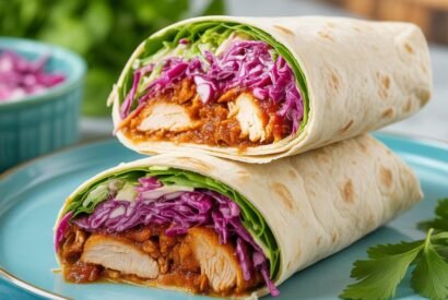 Thumbnail for BBQ Chicken Coleslaw Wraps