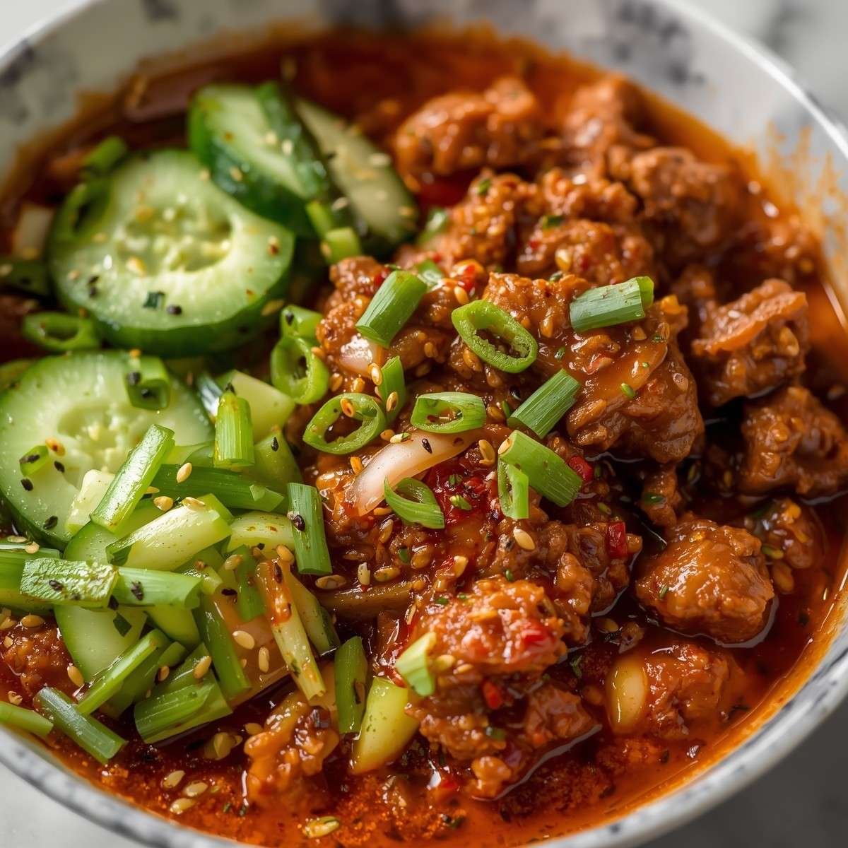 Korean-style ground beef