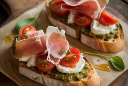 Thumbnail for Crispy Prosciutto Bruschetta