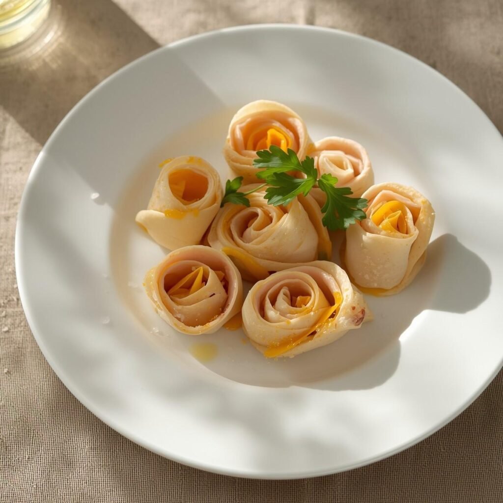 Turkey and cheese roll-ups