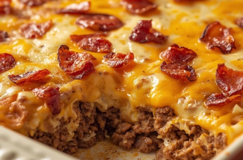 bacon cheeseburger casserole