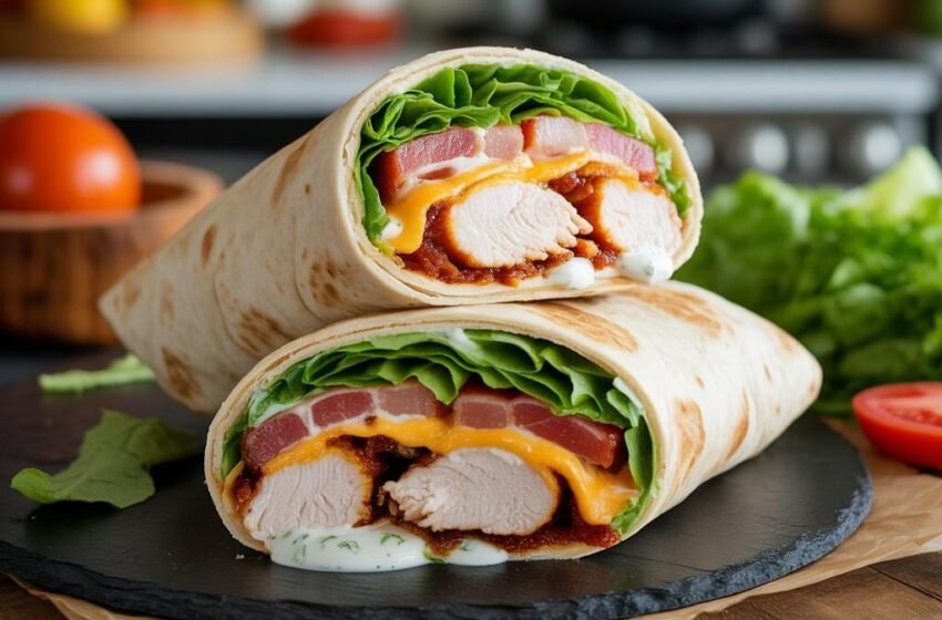 bacon chicken ranch wraps
