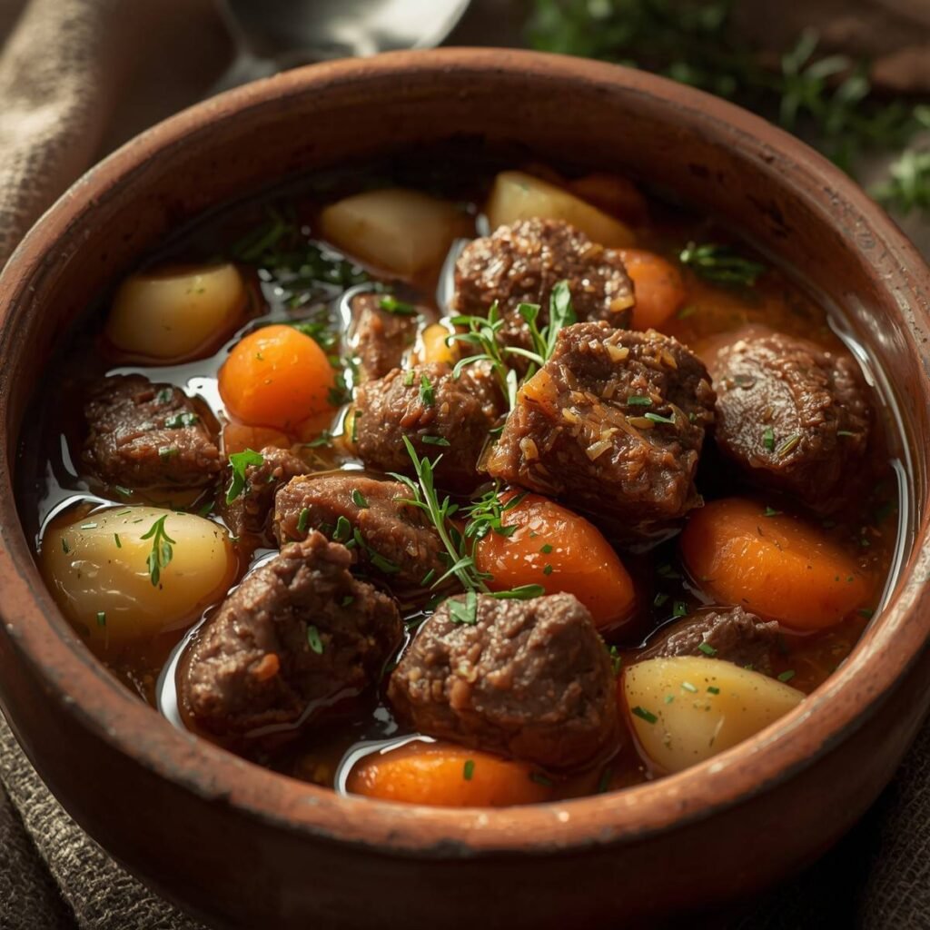  beef stew with rich broth