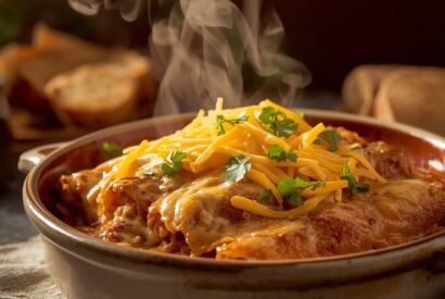 Thumbnail for Breakfast Enchiladas with Sausage Gravy