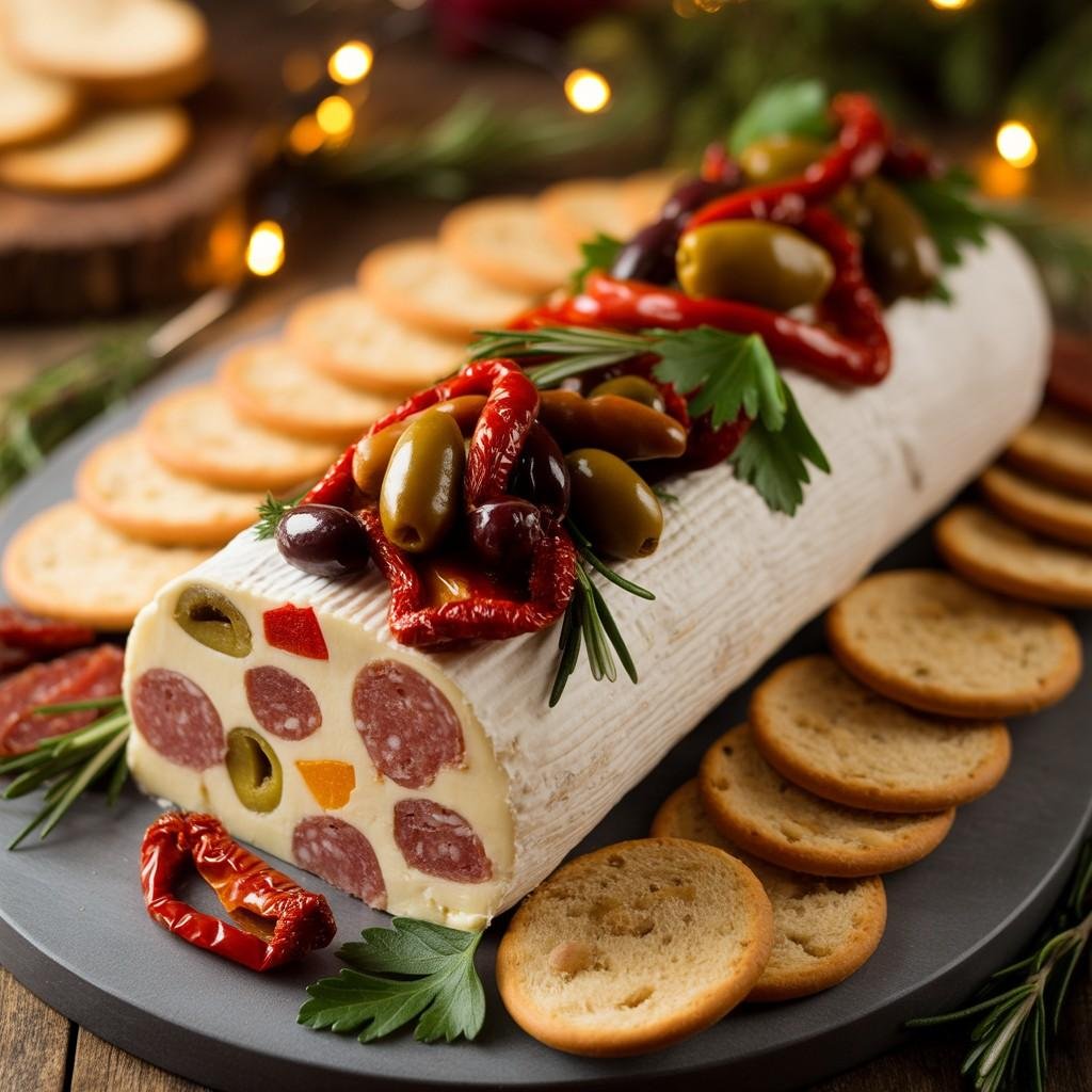 Festive Italian Cheese Log