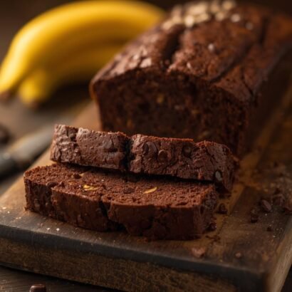 chocolate banana bread loaf