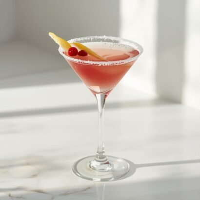 cranberry lemon mocktail