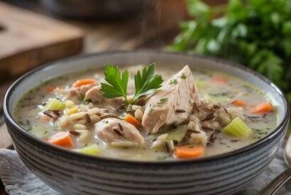 Thumbnail for Hearty Chicken and Wild Rice Soup