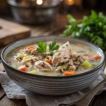 creamy chicken wild rice soup