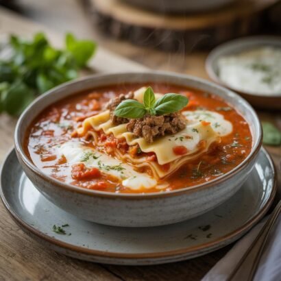 creamy lasagna soup