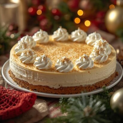 eggnog cheesecake