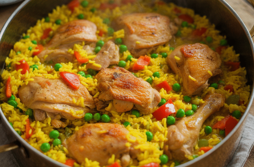 One-Pot Portuguese Chicken & Rice