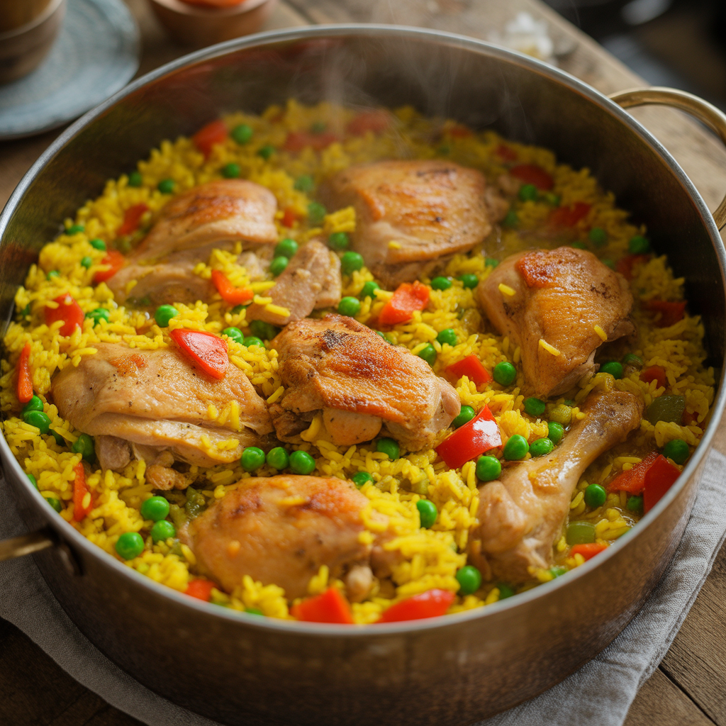 One-Pot Portuguese Chicken & Rice