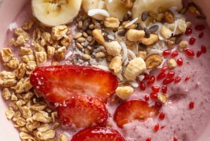 Thumbnail for High-Protein Strawberry Smoothie Bowl