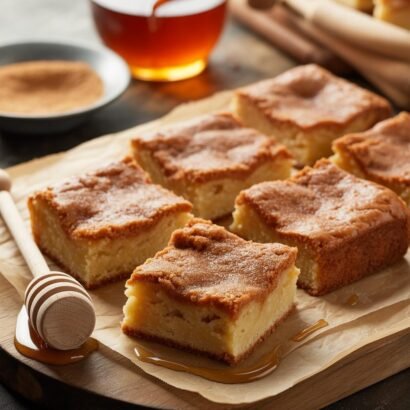 honey cinnamon blondies