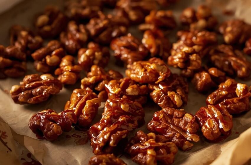 maple-glazed walnuts