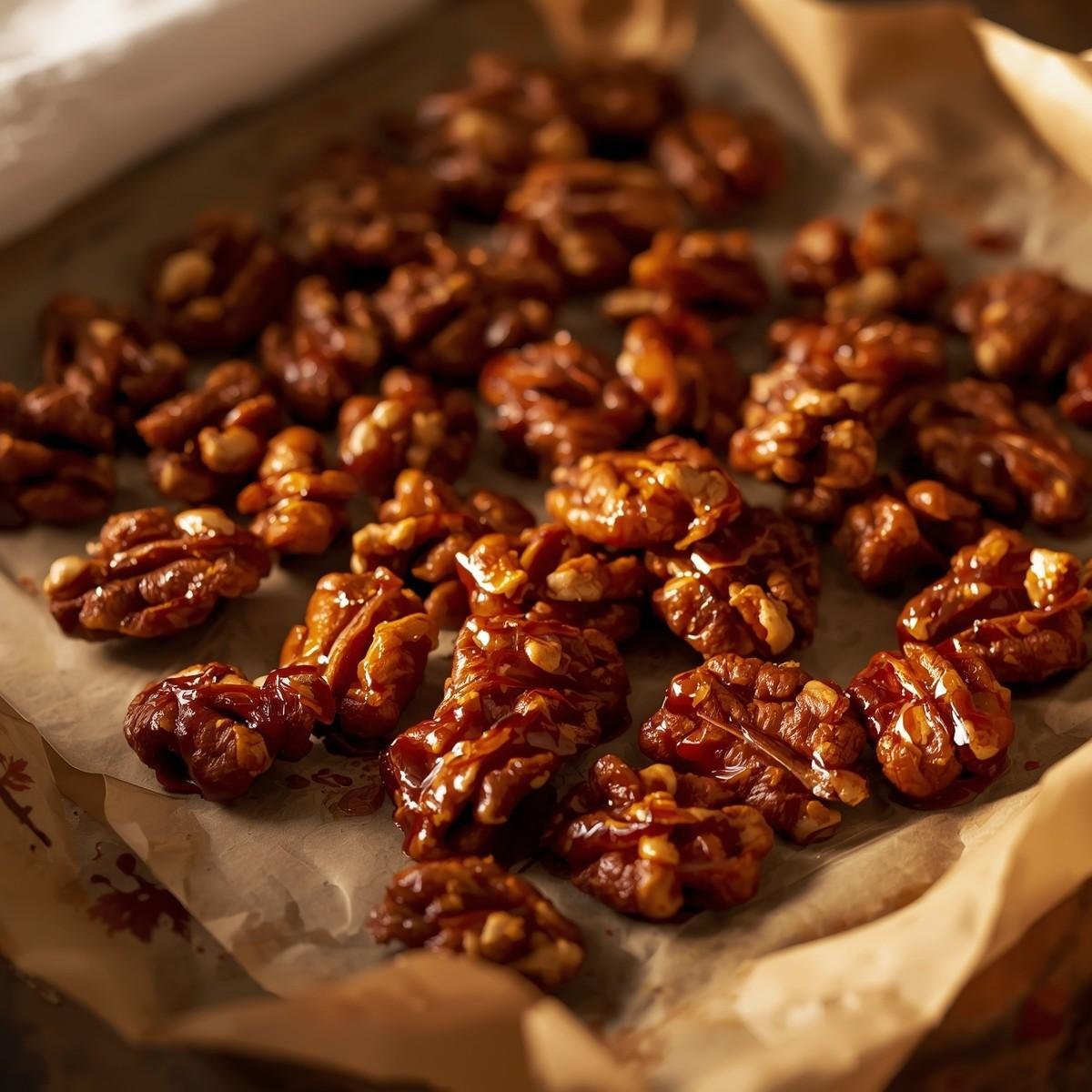 maple-glazed walnuts