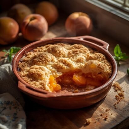 peach cobbler