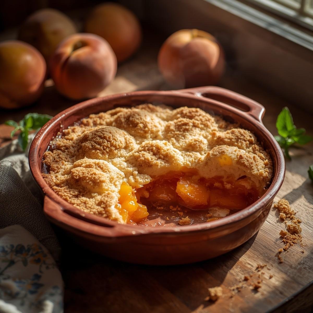 peach cobbler